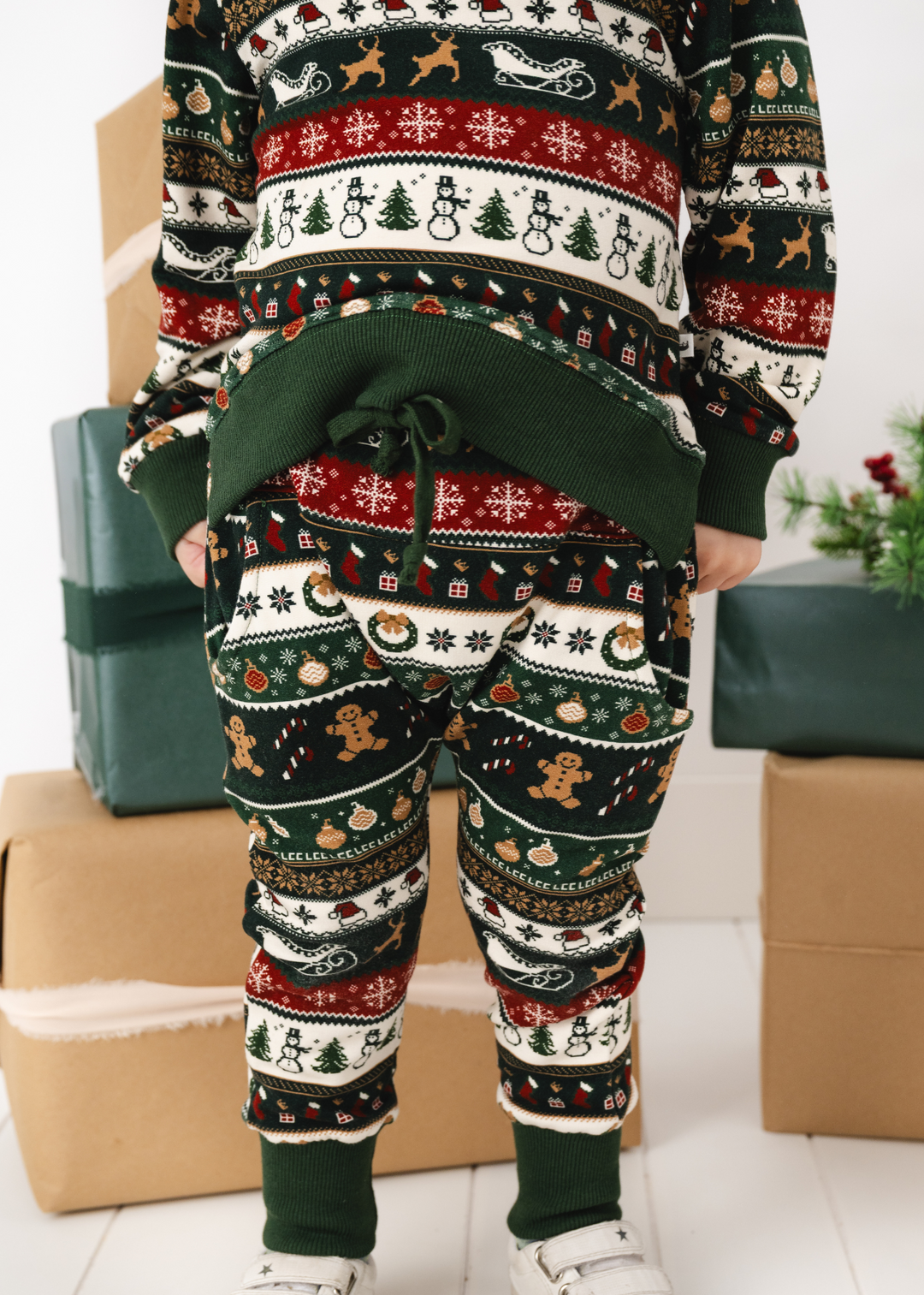 Classic Christmas Kids Jogger Set