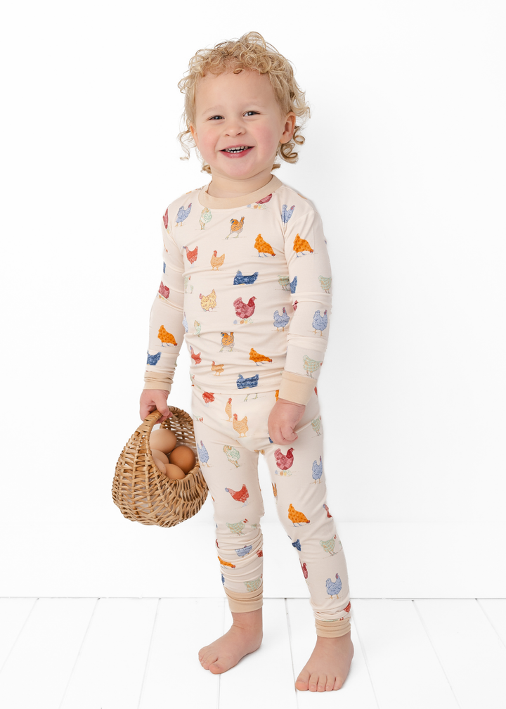 Chickens Bamboo Pajama Set
