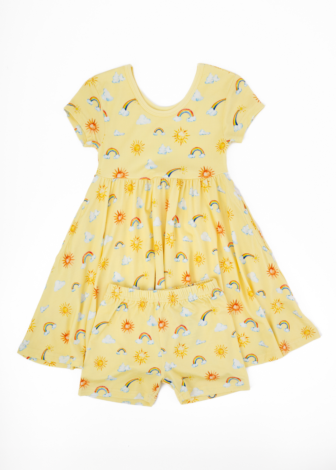 Sunshine & Rainbows Bamboo Twirl Dress