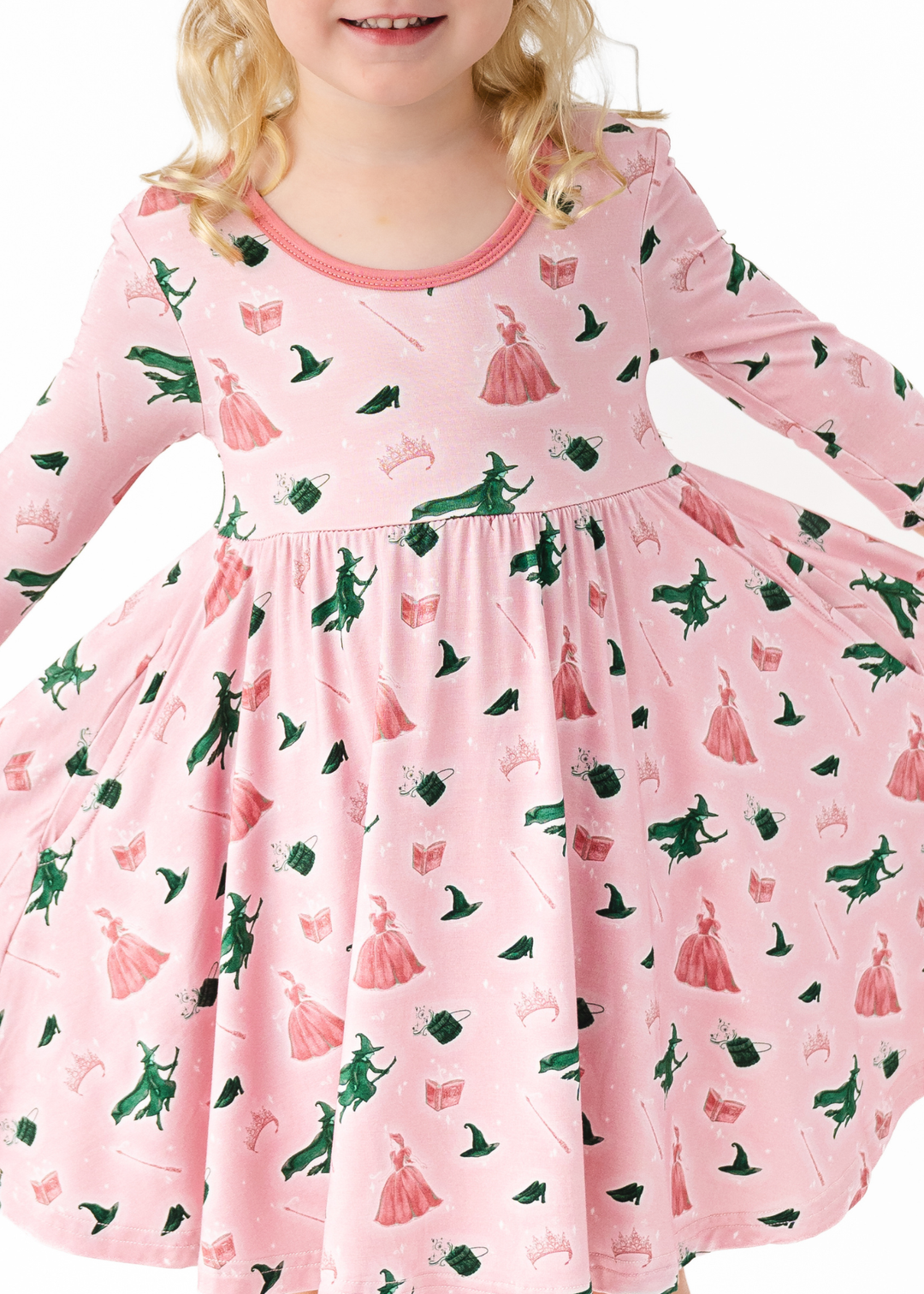 Good Witch Bad Witch Long Sleeve Twirl Dress
