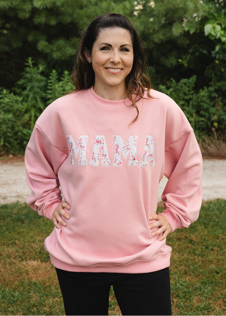 MAMA Crewneck Sweatshirt - Cherry Blossom