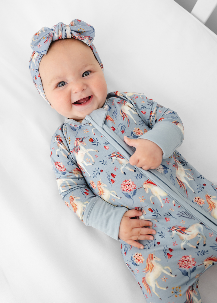 Unicorns Bamboo Zippered Sleeper