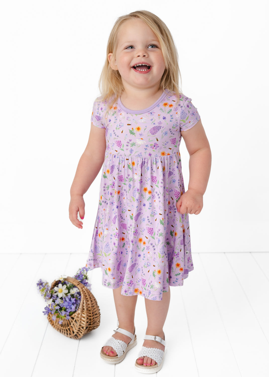 Gigi Floral Bamboo Twirl Dress