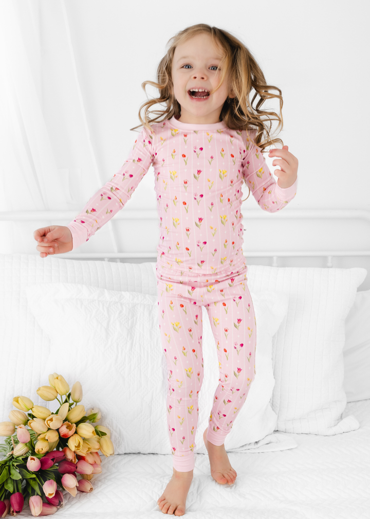 Ann Christine Floral Bamboo Pajama Set