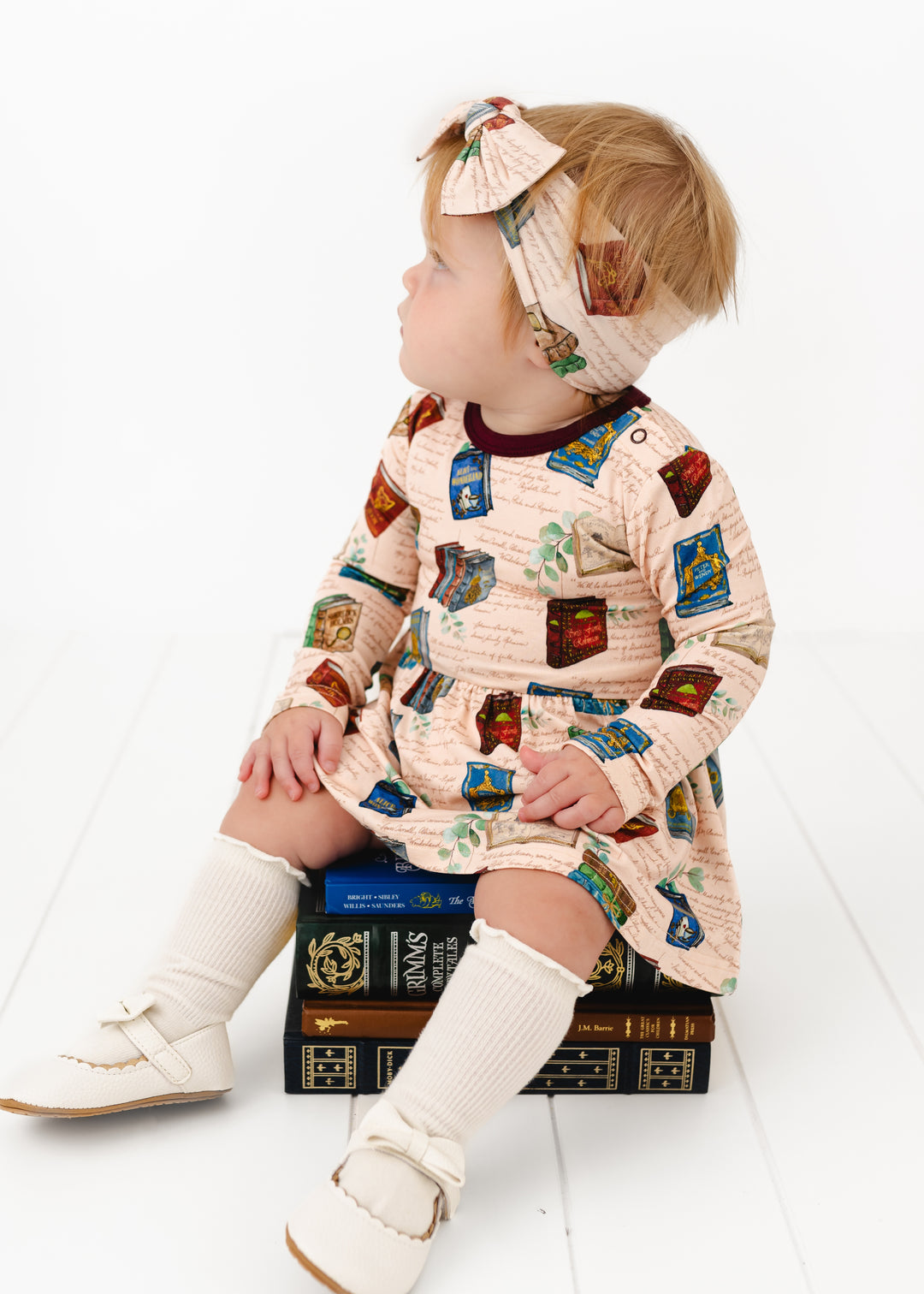 Classic Books Long Sleeve Baby Dress