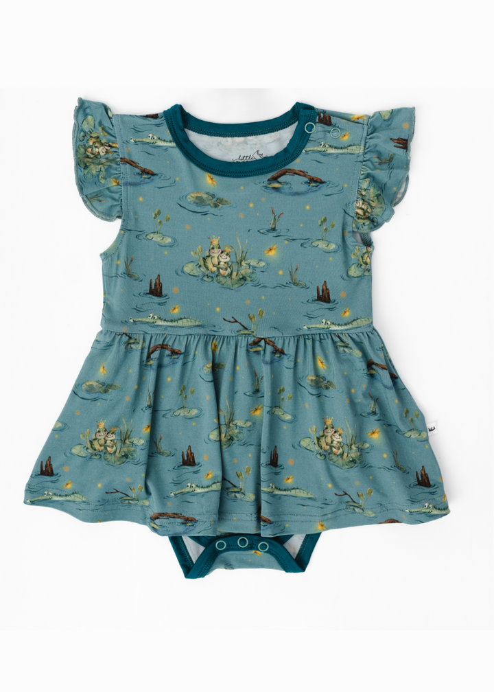 Frog Prince Baby Flutter Dress