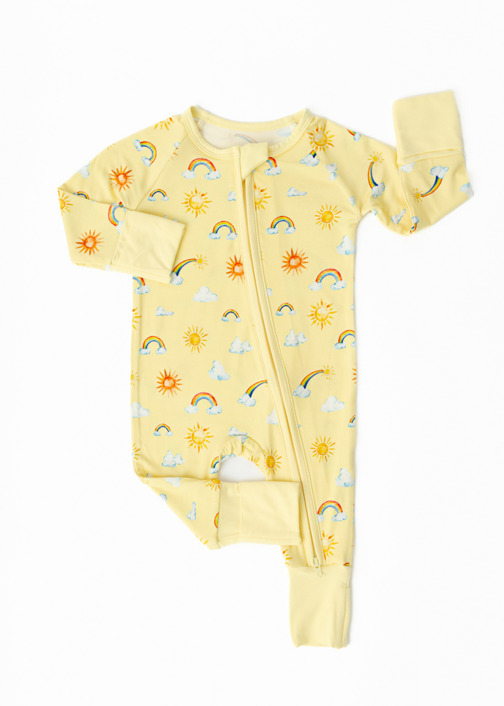 Sunshine & Rainbows Bamboo Zippered Sleeper