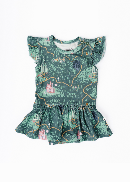 Emerald City Baby Flutter Dress