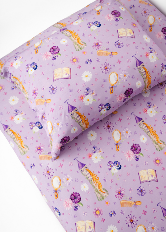 Rapunzel Twin Fitted Sheet & Pillowcase *PREORDER*