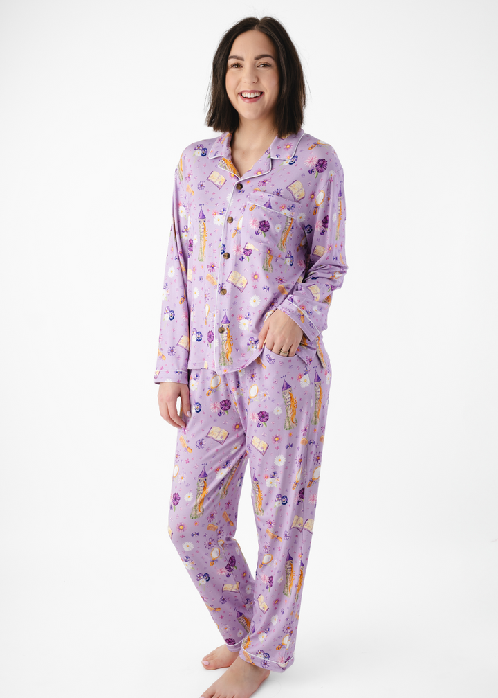 Rapunzel Adult Bamboo Formal Pajama Lounge Set *PREORDER*