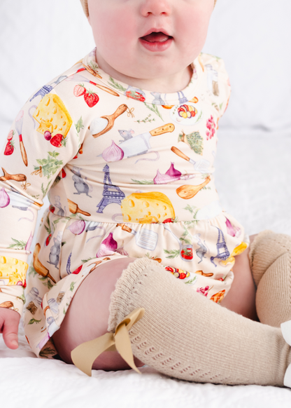 Tiny Chef Long Sleeve Baby Dress
