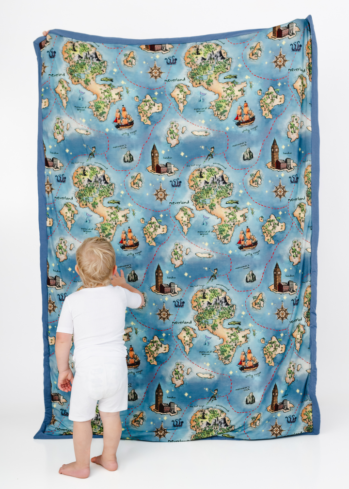 Neverland Large Quilted Bamboo Blanket