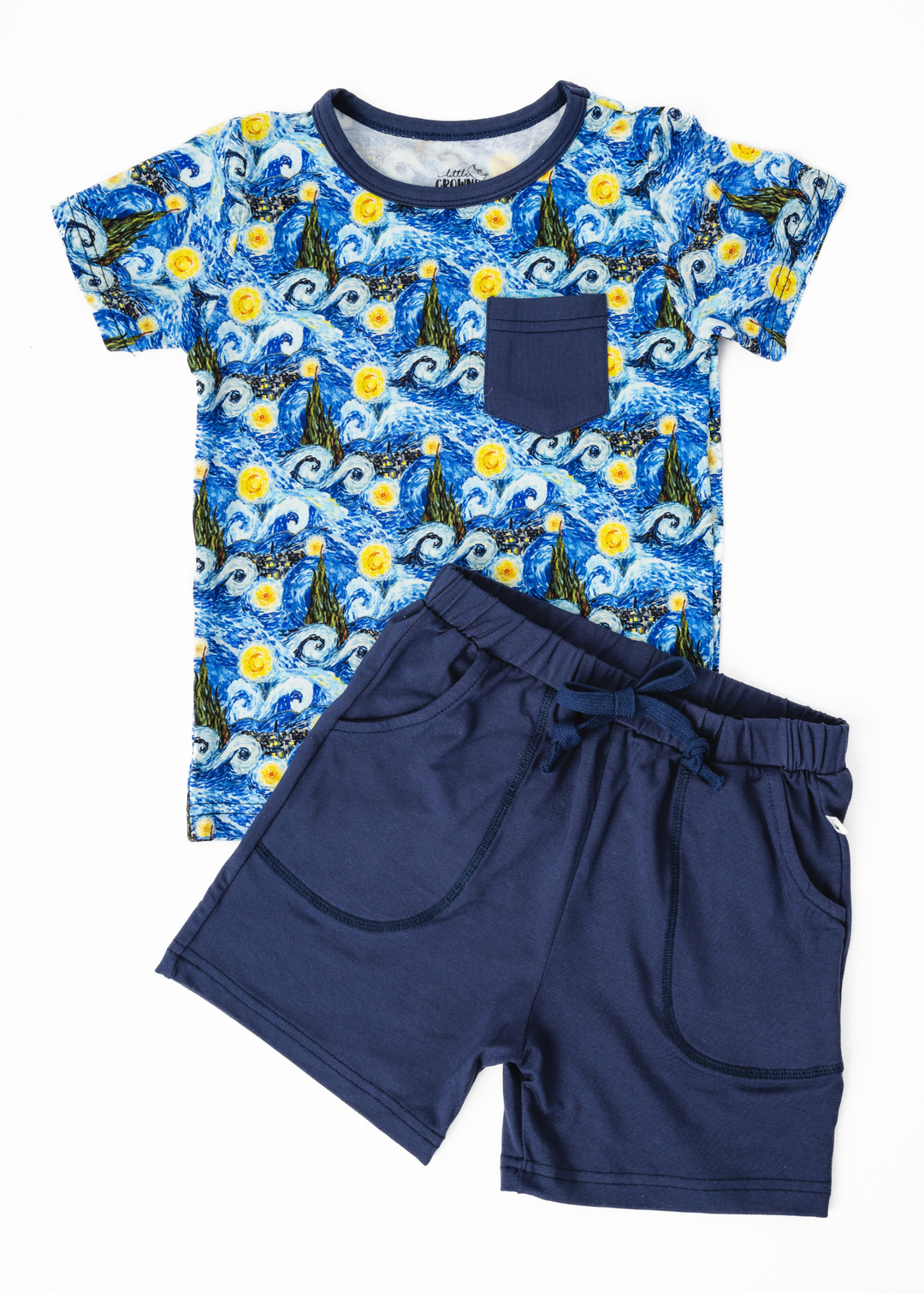 Starry Night Pocket Tee & Short Sets