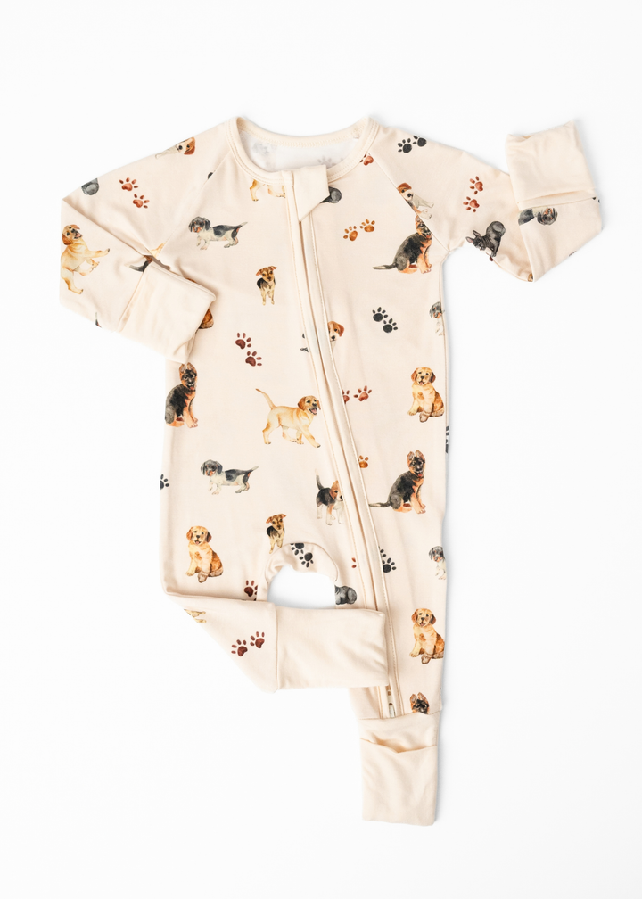 Puppies and Paw Prints Bamboo Sleeper