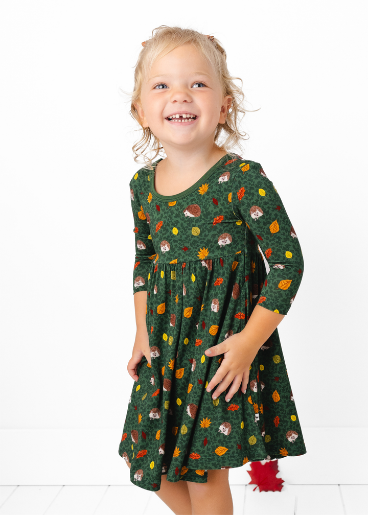 Hedgehogs Bamboo Twirl Dress