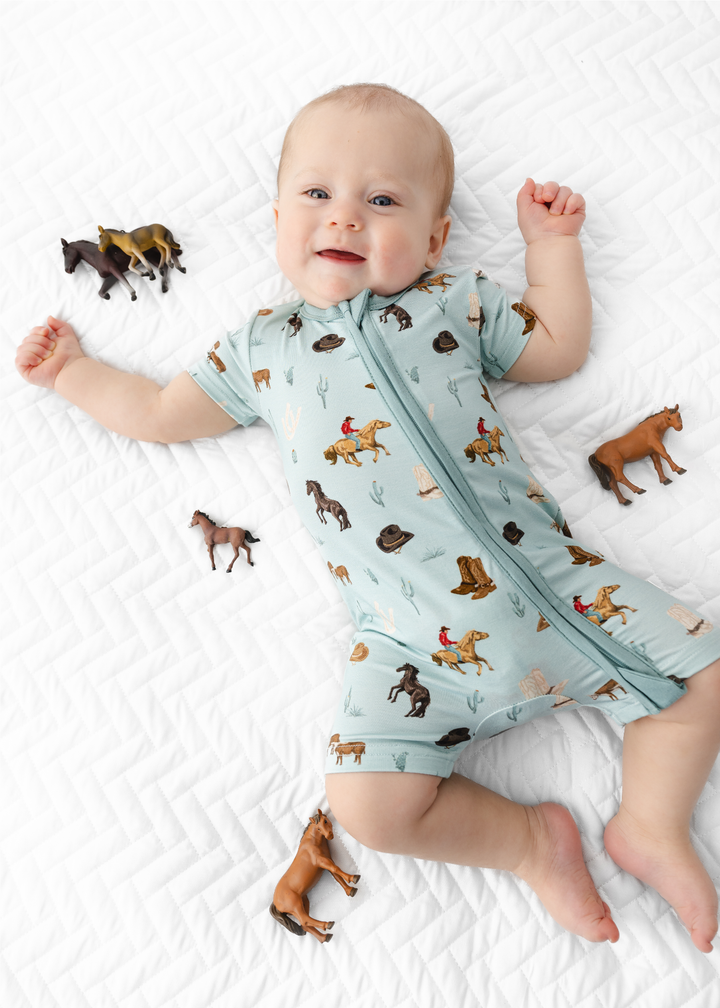 Western Bamboo Shortie Romper