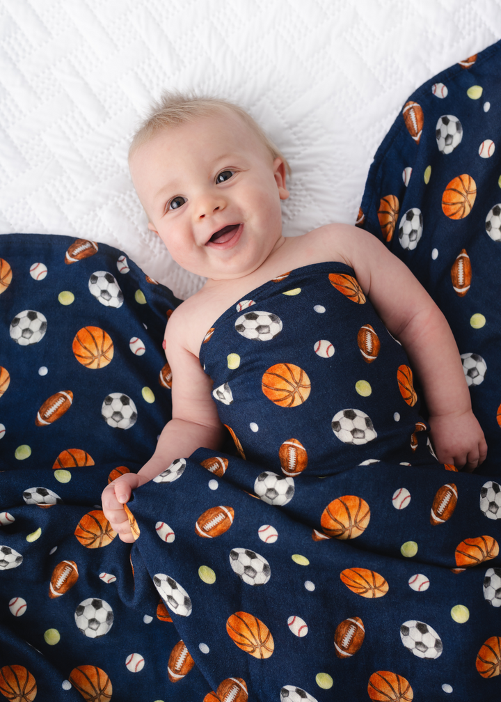 Game Day Sports Swaddle Blanket