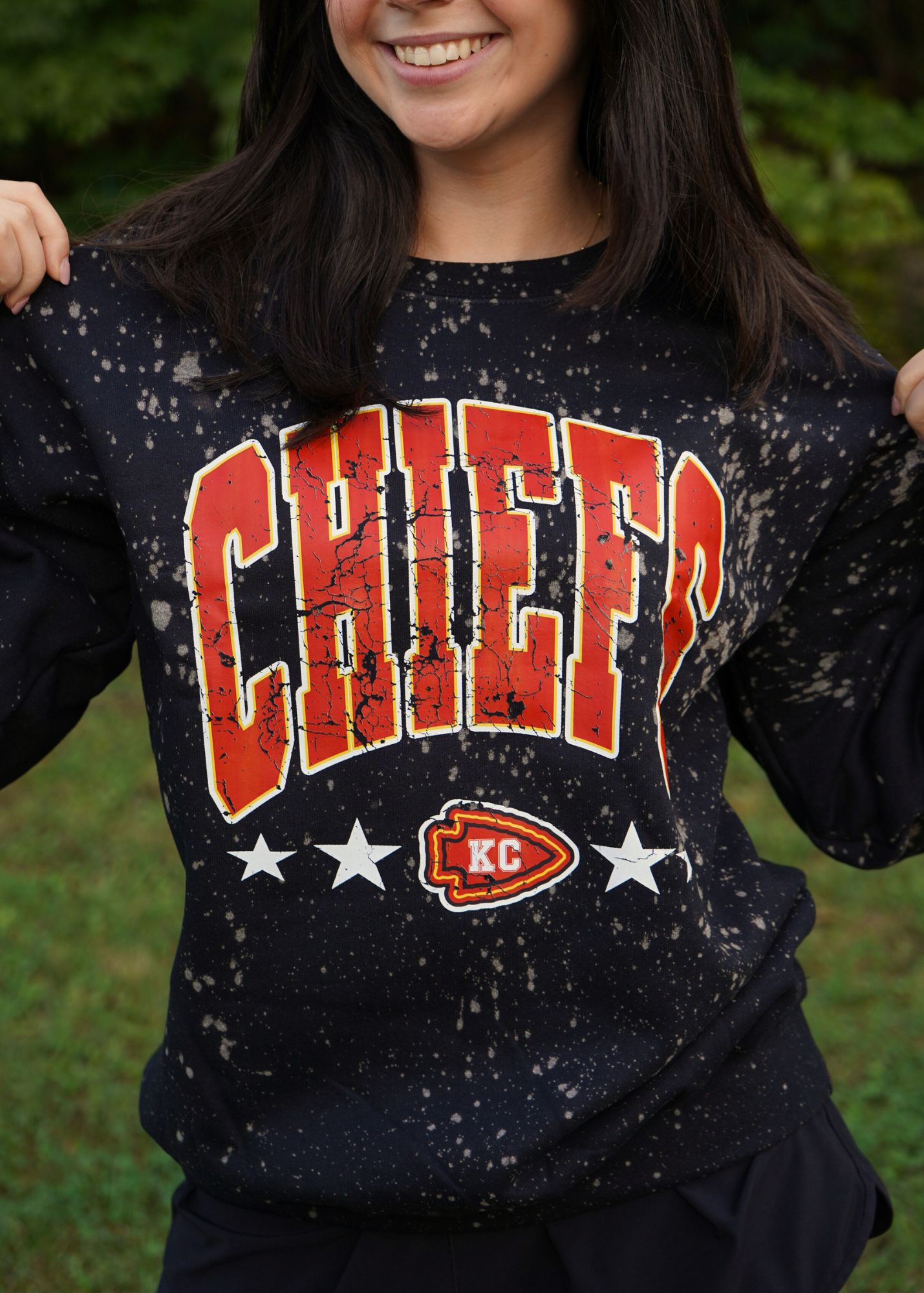 KANSAS CITY CHIEFS Women's Crewneck Sweatshirt