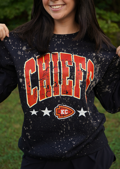 KANSAS CITY CHIEFS Women's Crewneck Sweatshirt