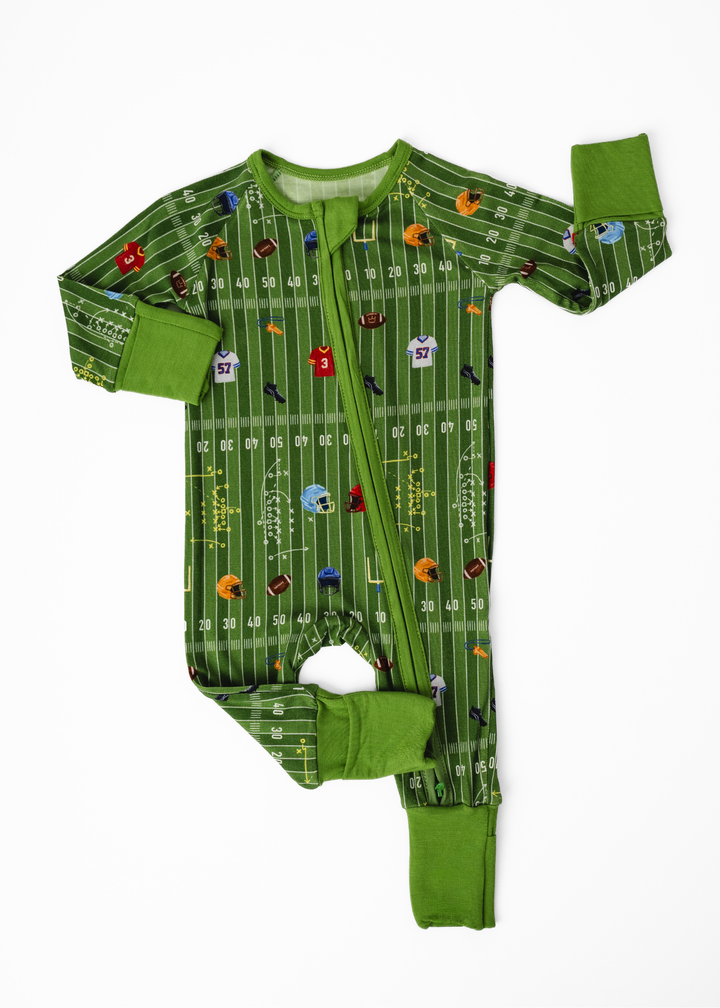 Football Field Bamboo Zippered Sleeper