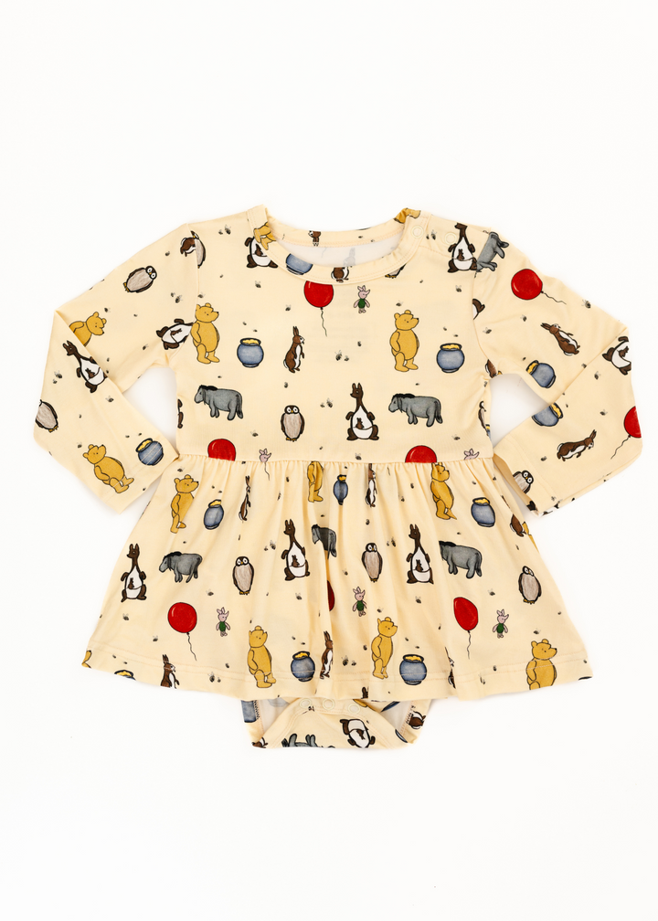 Silly Ole Bear Long Sleeve Baby Dress