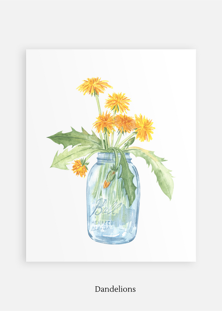 Flower Nursery Art Print Set of 6