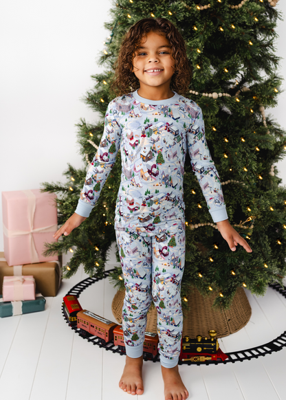 Christmas Village Bamboo Kids Jammies