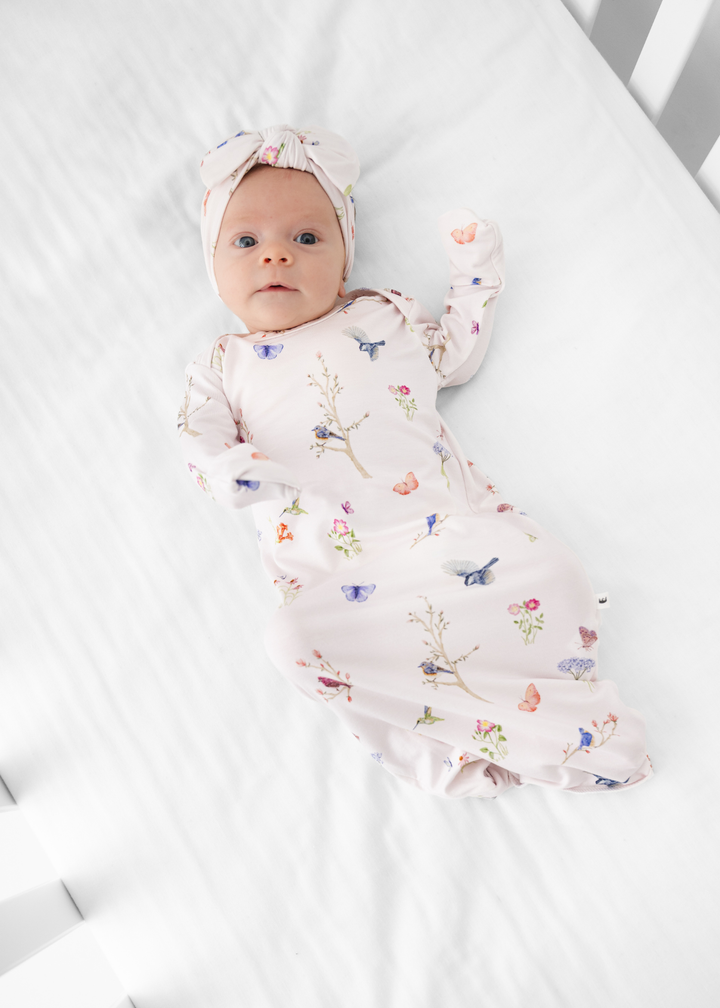 Willow Garden Bamboo Newborn Gown