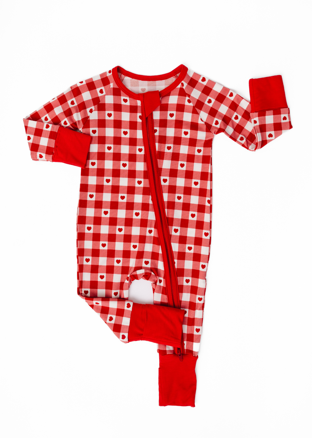 Plaid Hearts Bamboo Sleeper