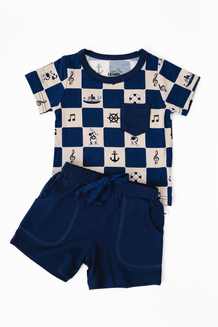 Steamboat Willie Pocket Tee & Short Sets