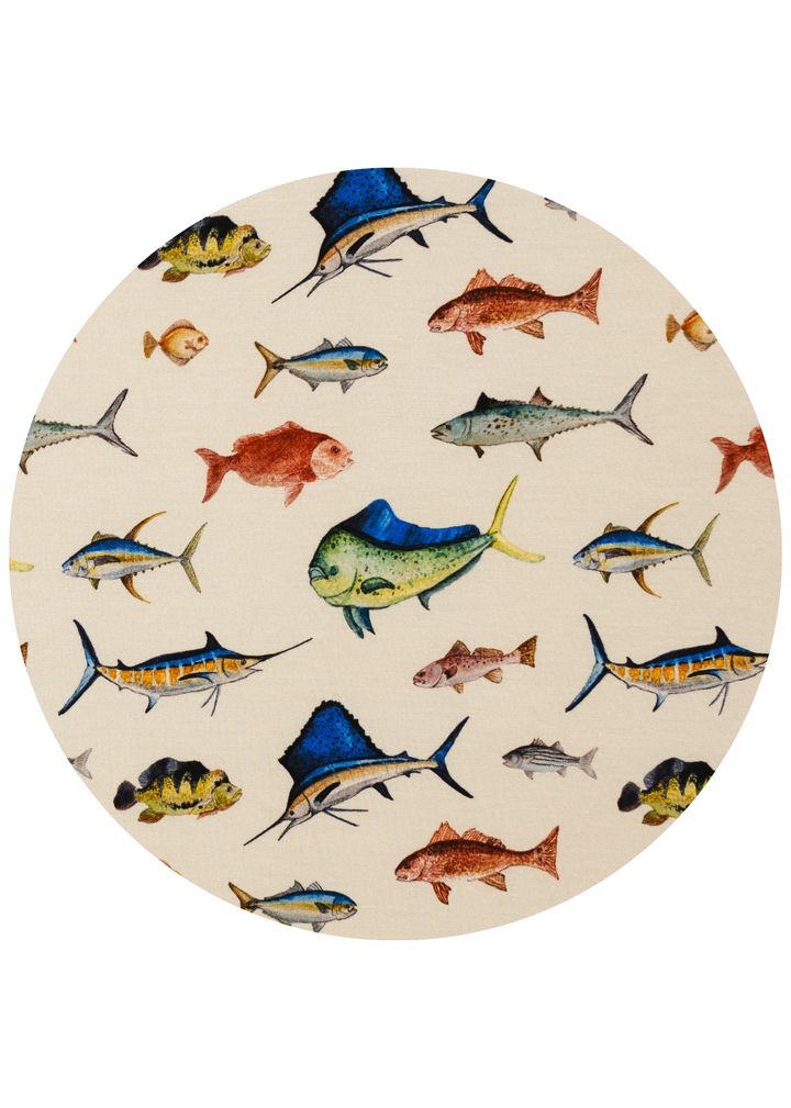 Deep Sea Fishing Large Quilted Bamboo Blanket