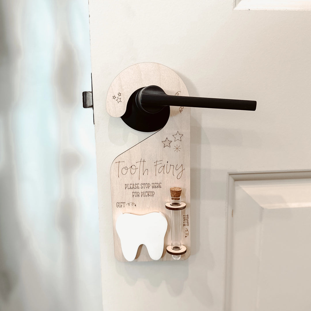 Tooth Fairy Wooden Door Hanger