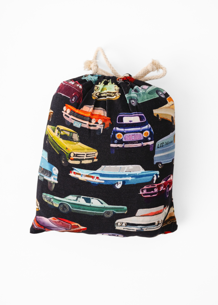 Vintage Cars Bamboo Crib Sheet