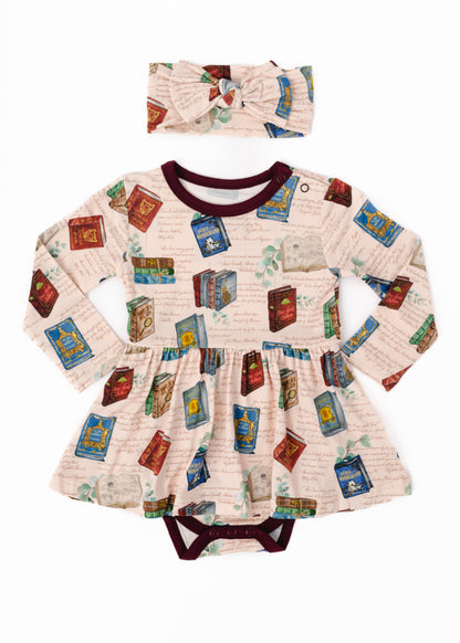 Classic Books Long Sleeve Baby Dress