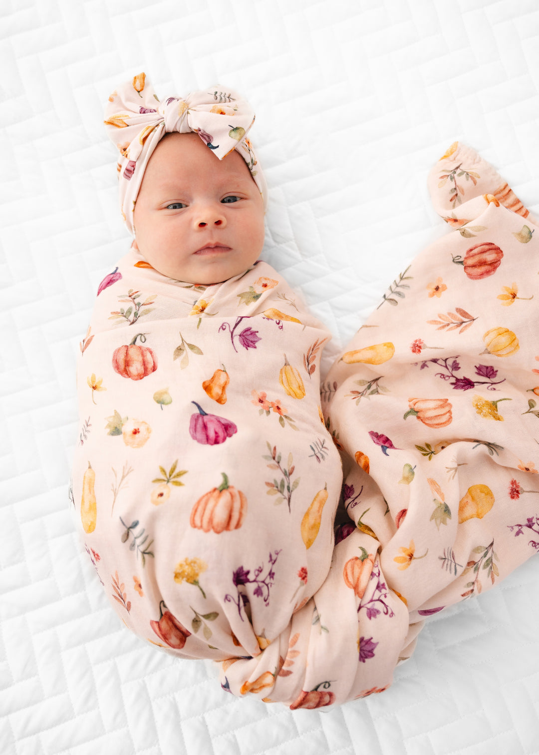 Pretty Pumpkins Swaddle Blanket
