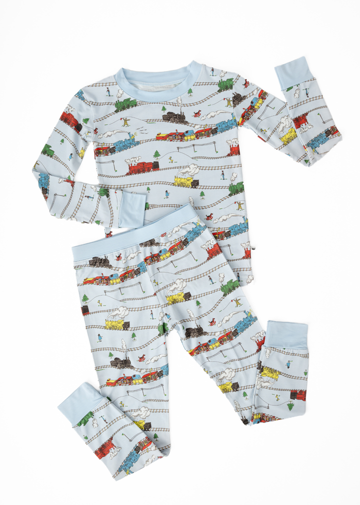 Little Engine that Could Kids Bamboo Pajama Set