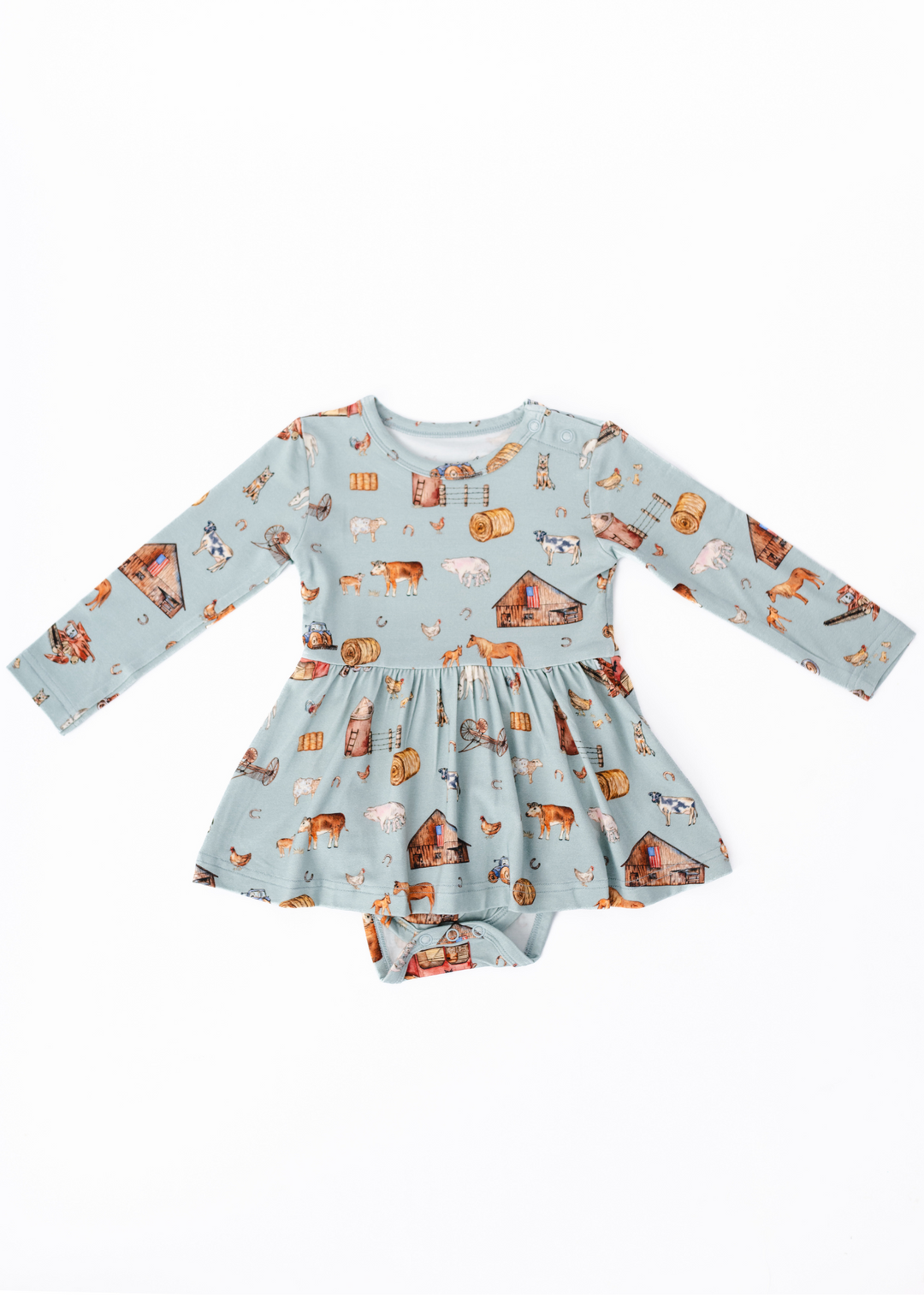 The Farm Long Sleeve Baby Dress