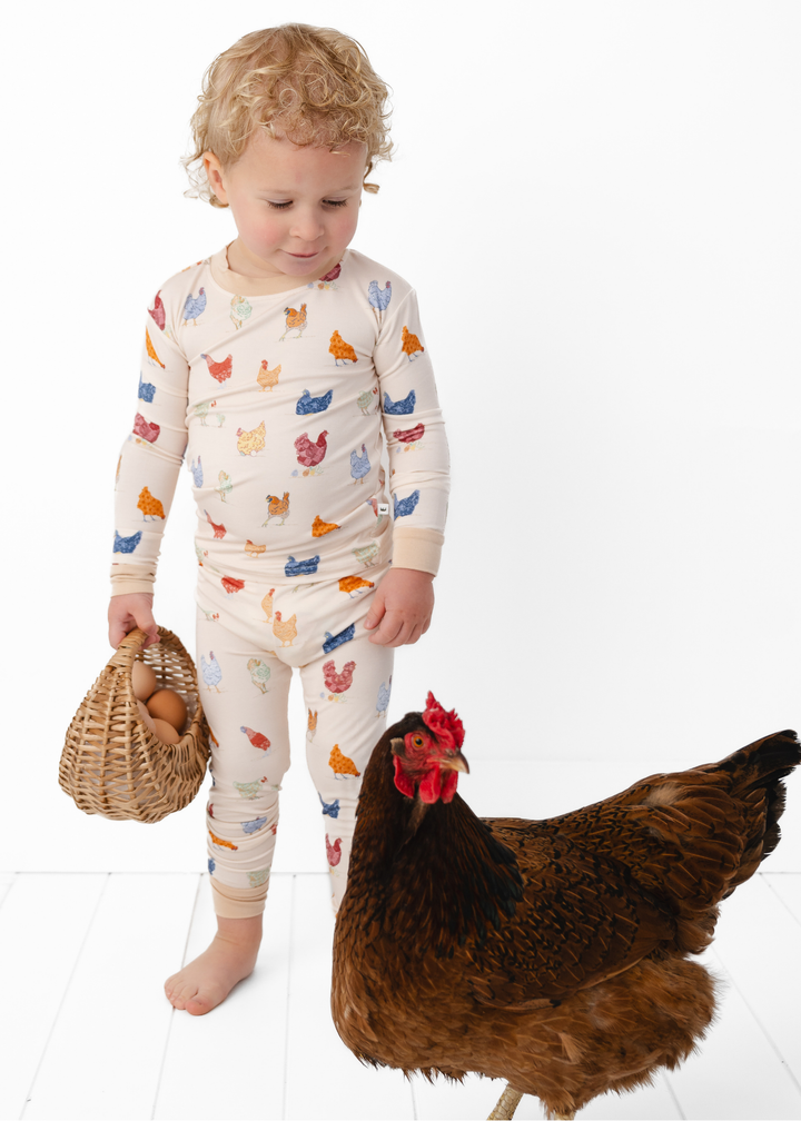 Chickens Bamboo Pajama Set