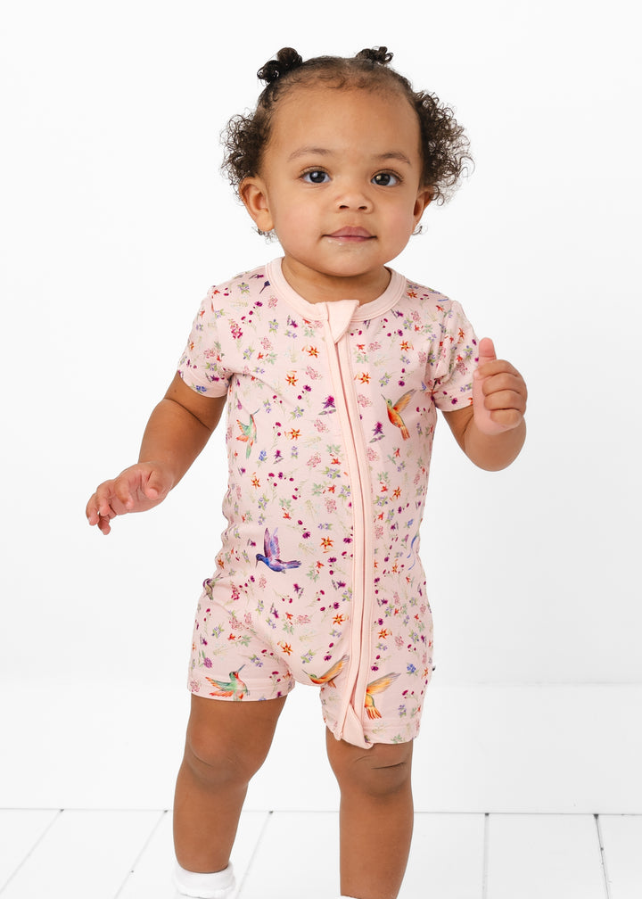 Hummingbirds Shortie Romper