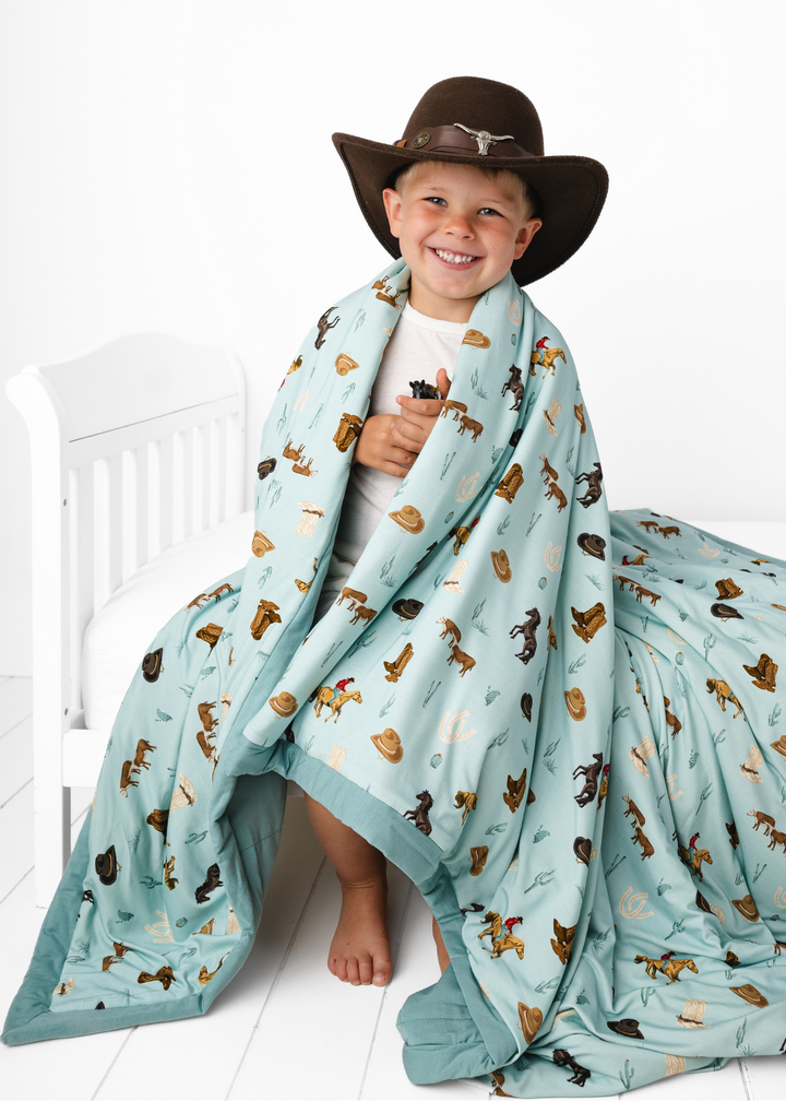 Western Large Quilted Bamboo Blanket