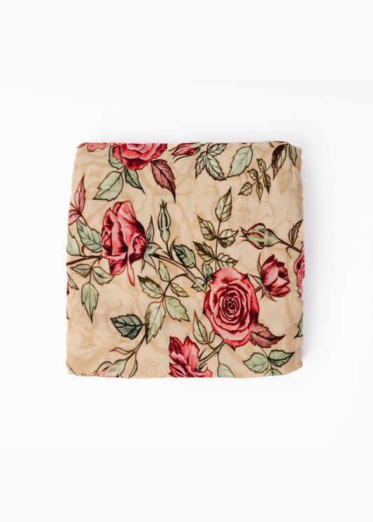 Vintage Rose Swaddle Blanket