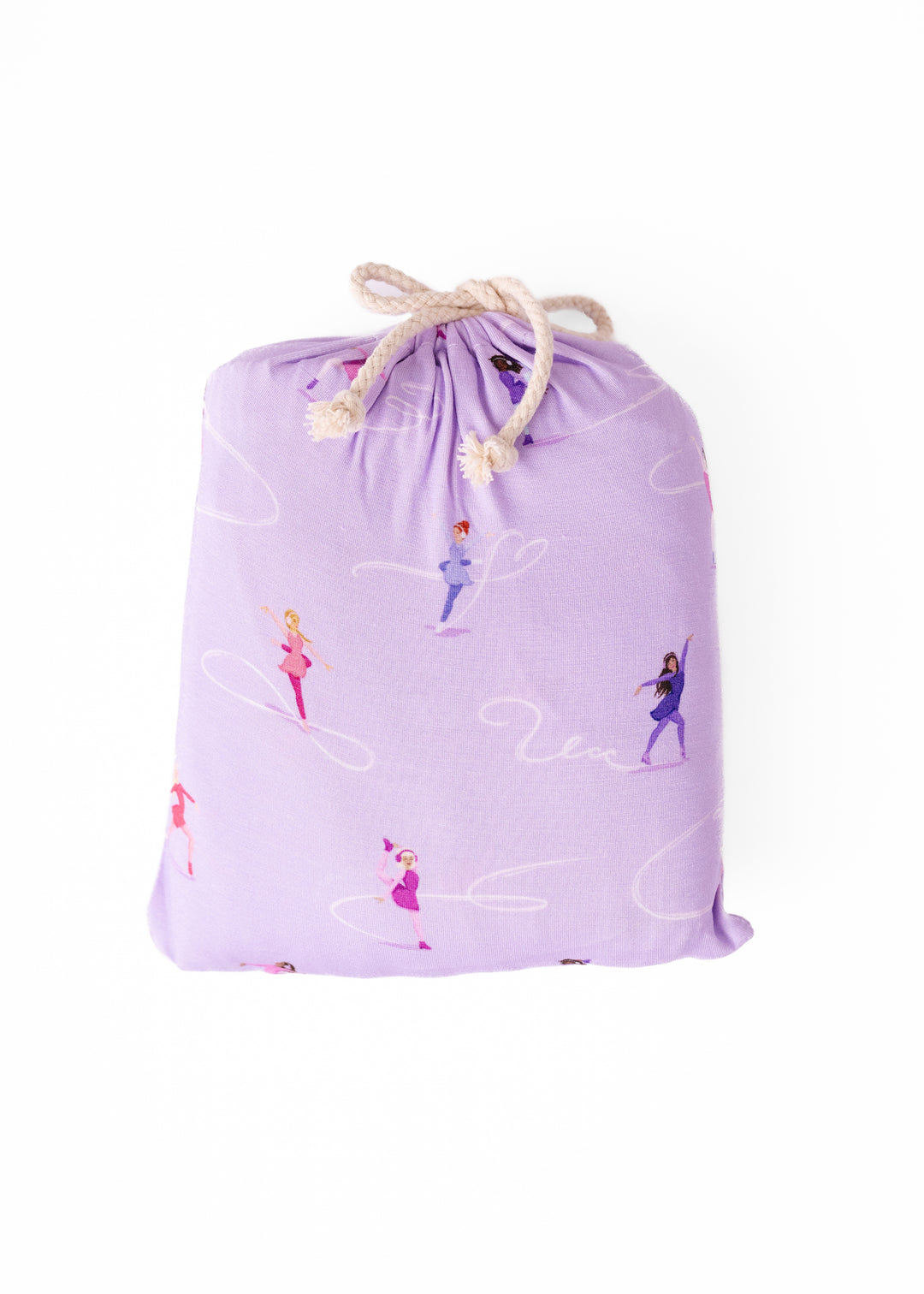 Ice Skating Bamboo Crib Sheet