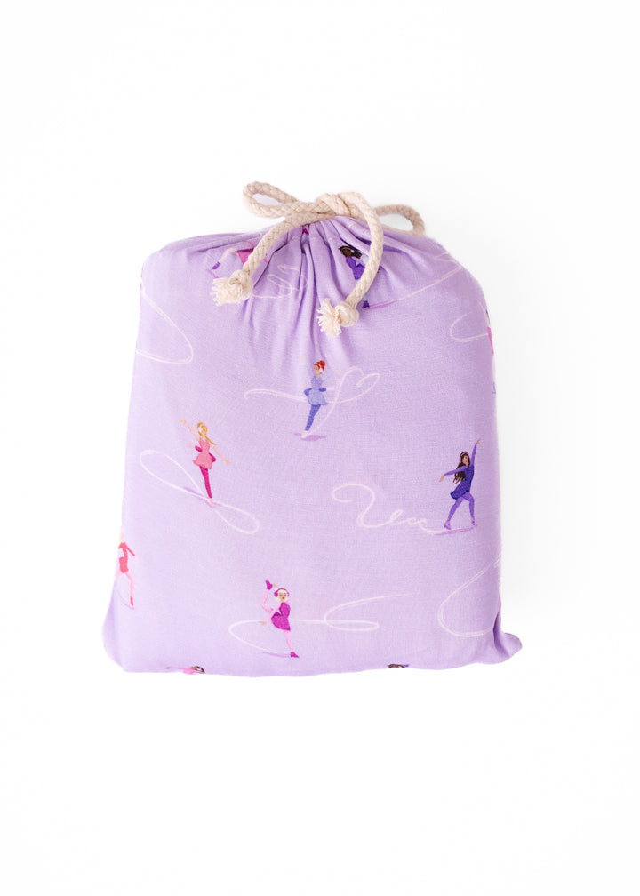 Ice Skating Bamboo Crib Sheet