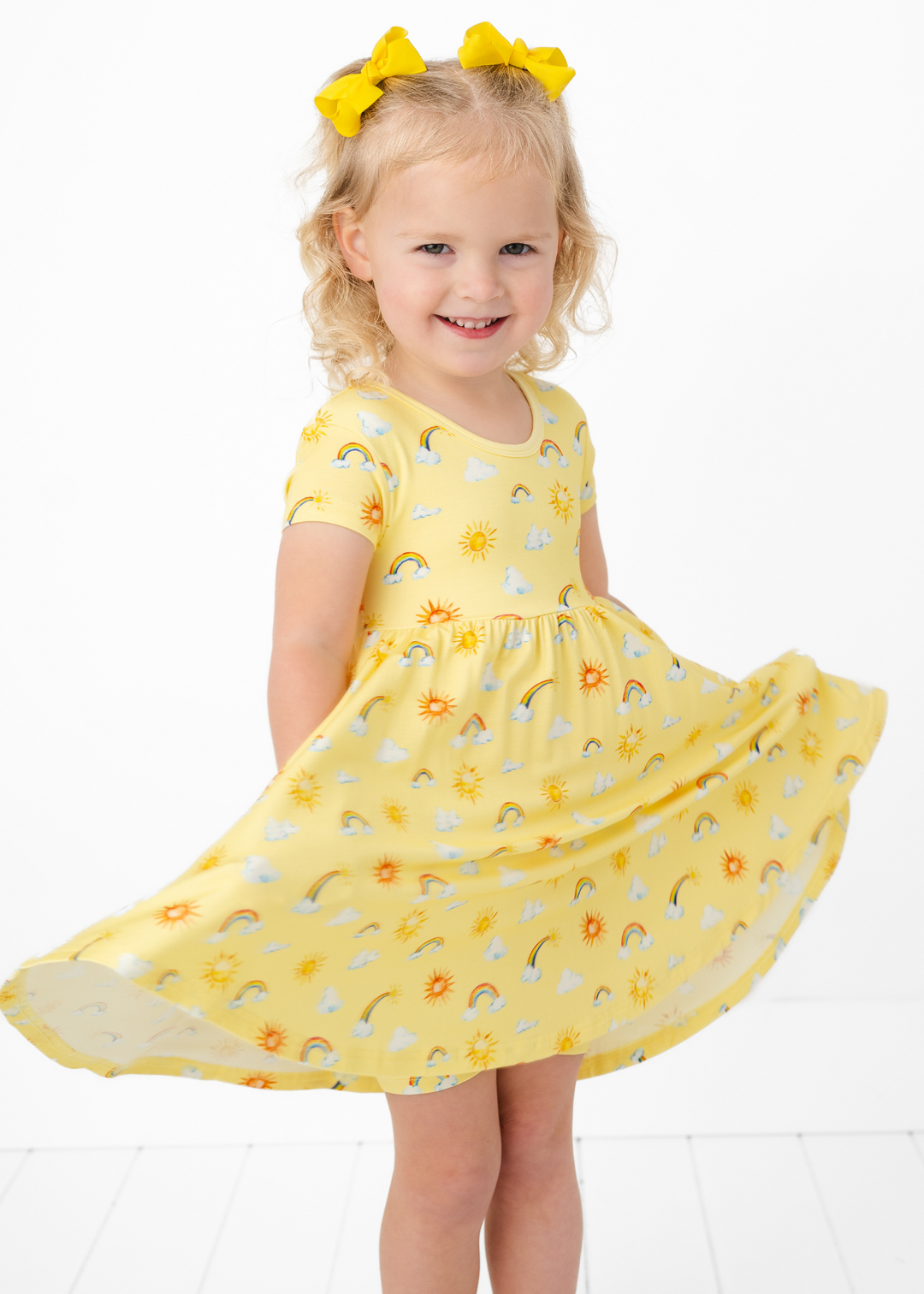 Sunshine & Rainbows Bamboo Twirl Dress