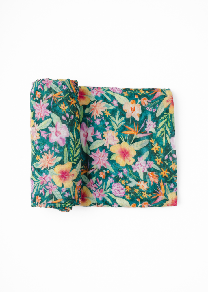 Ashley Floral Swaddle Blanket