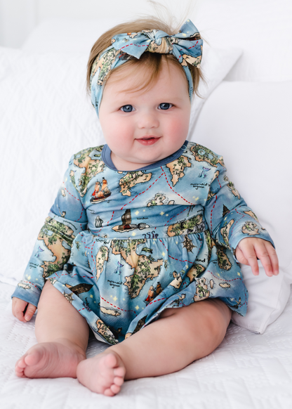 Neverland Map Baby Dress