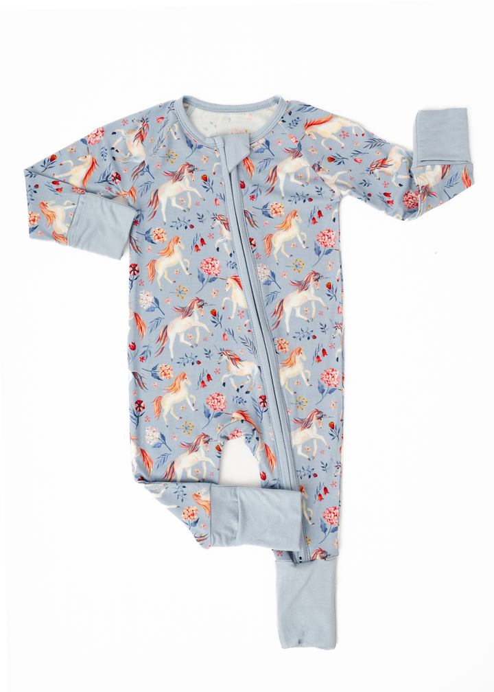 Unicorns Bamboo Zippered Sleeper