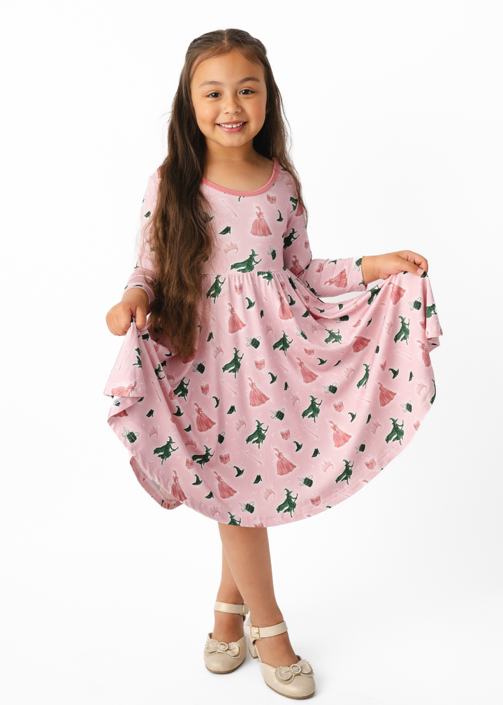 Good Witch Bad Witch Long Sleeve Twirl Dress