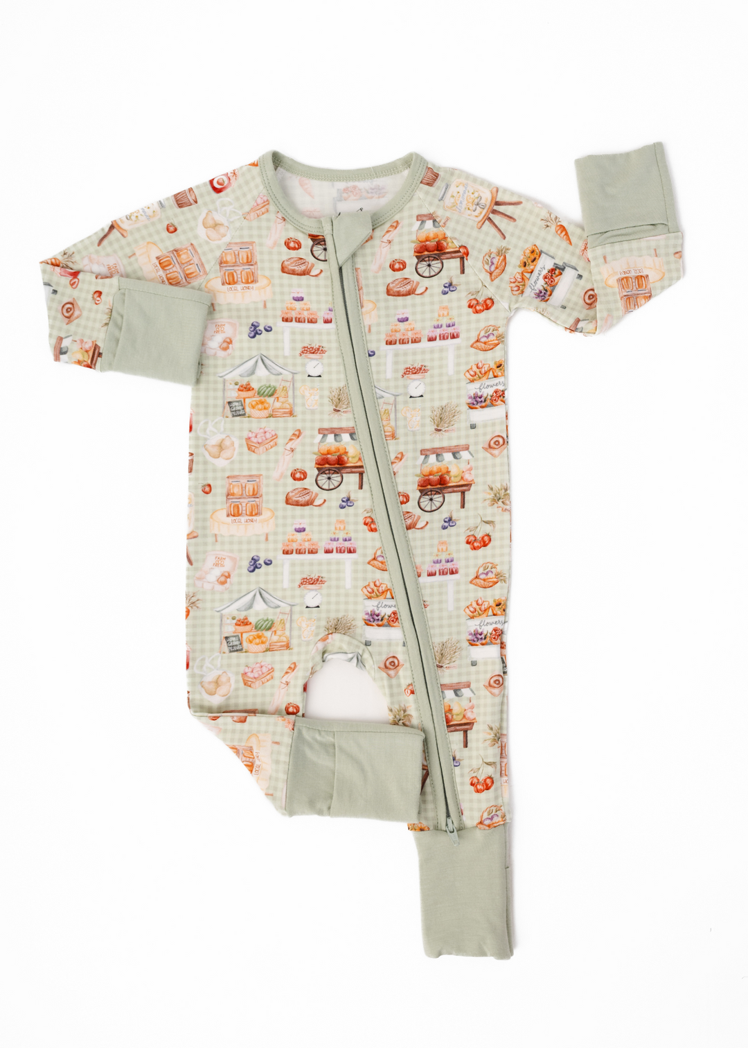Farmer's Market Bamboo Zippered Sleeper