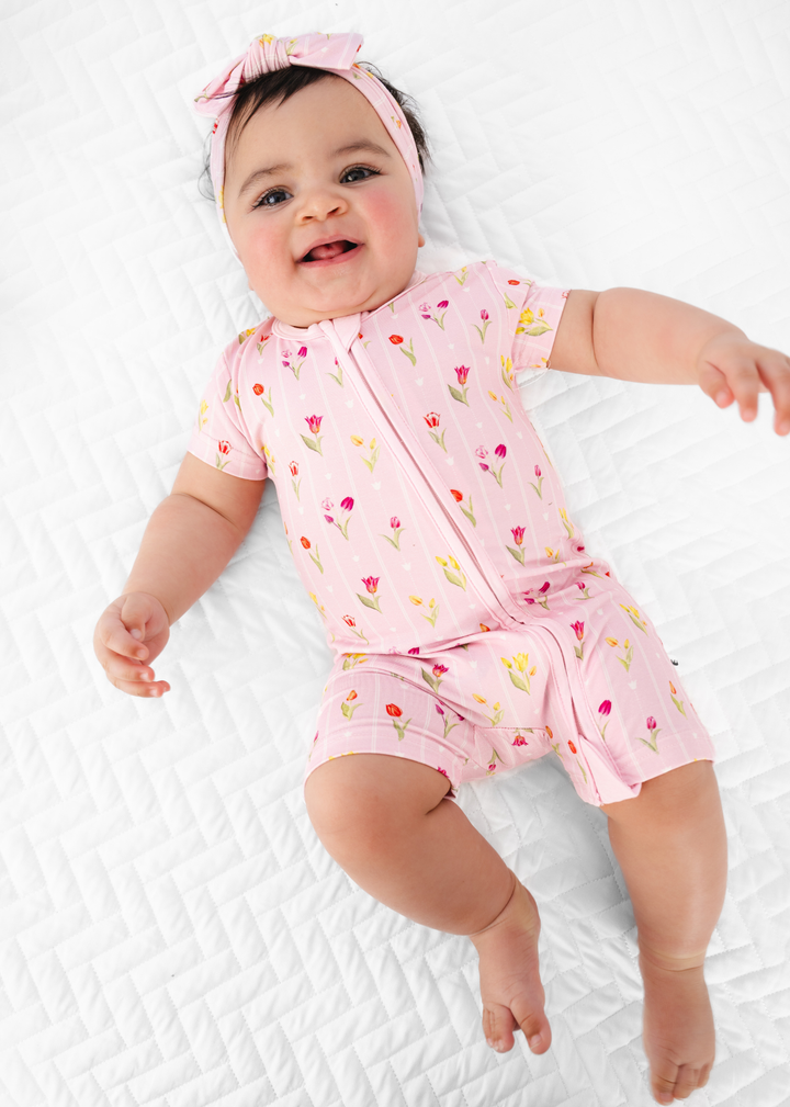 Ann Christine Floral Shortie Romper